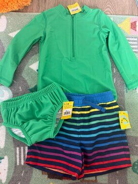 NWT Primary 12-18 Month Boy Swim Bundle